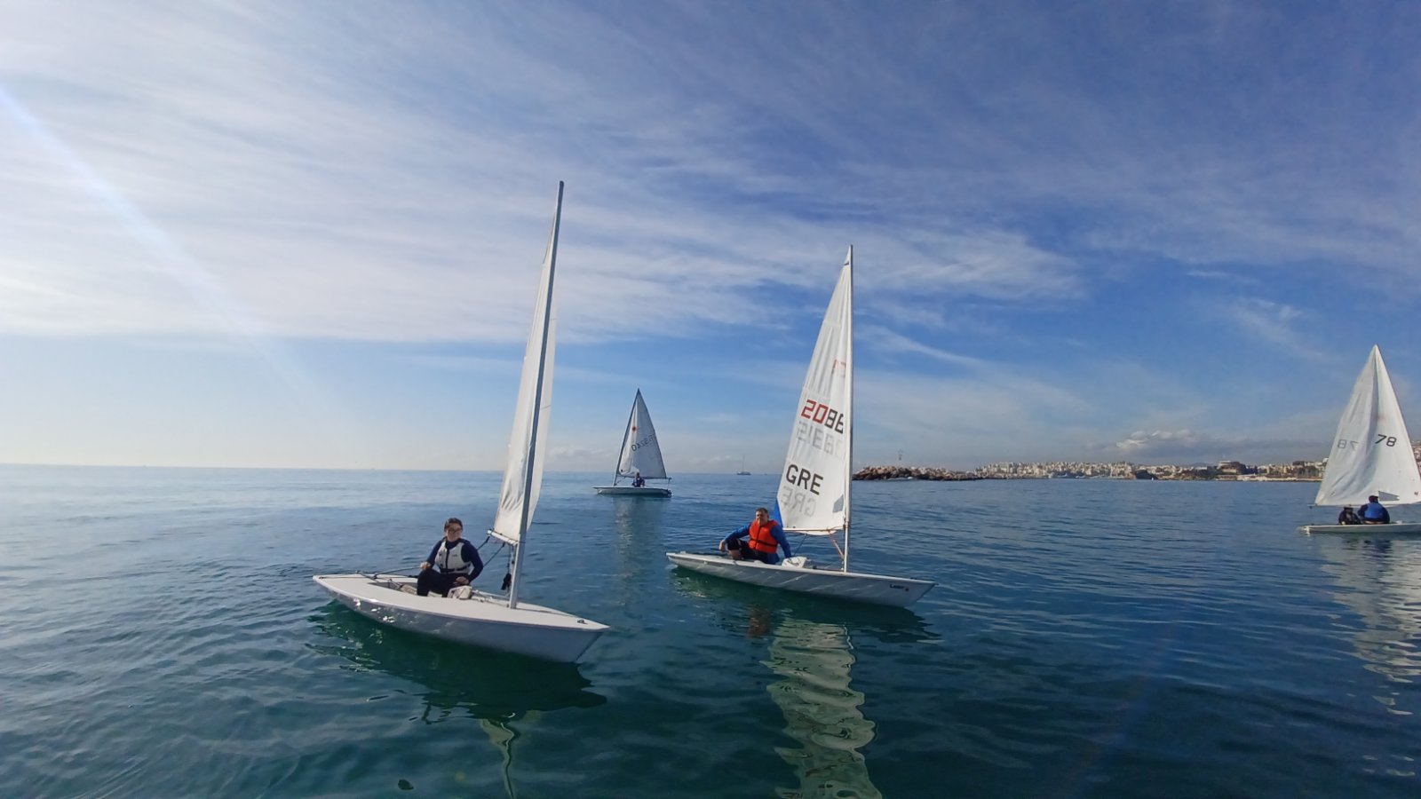 Laser σε προπόνηση στη θάλασσα