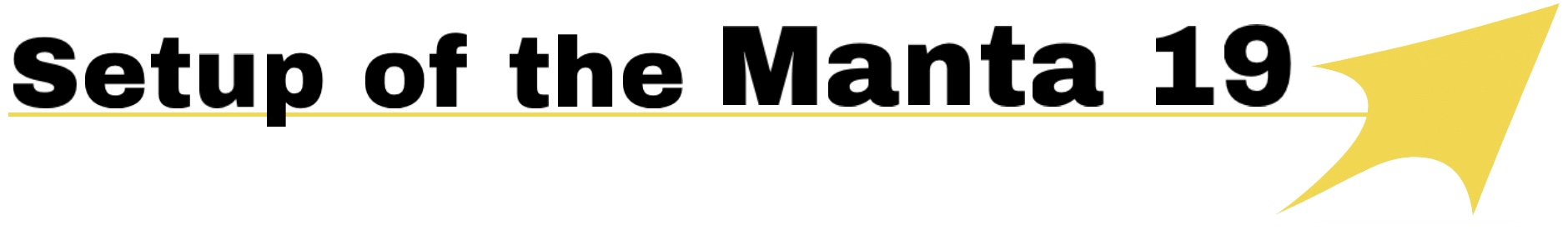 Rigging of the Manta 19