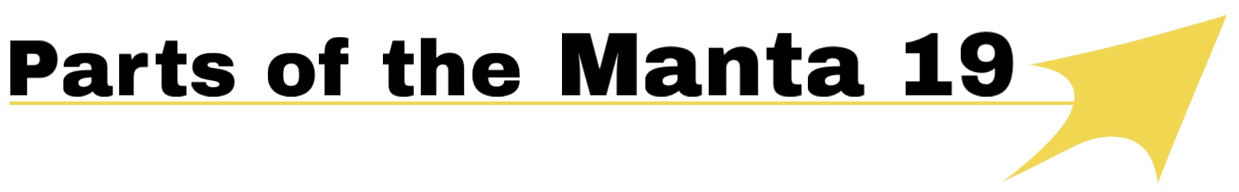 Parts of the Manta 19